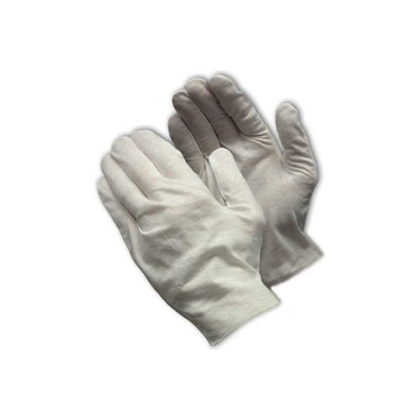 Pip PIP 97-521 CleanTeam 10.5" Medium Weight Inspect Gloves, Cotton Lisle, Unhemmed, Men's 97-521 - main